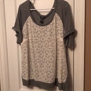 Torrid lace front tee